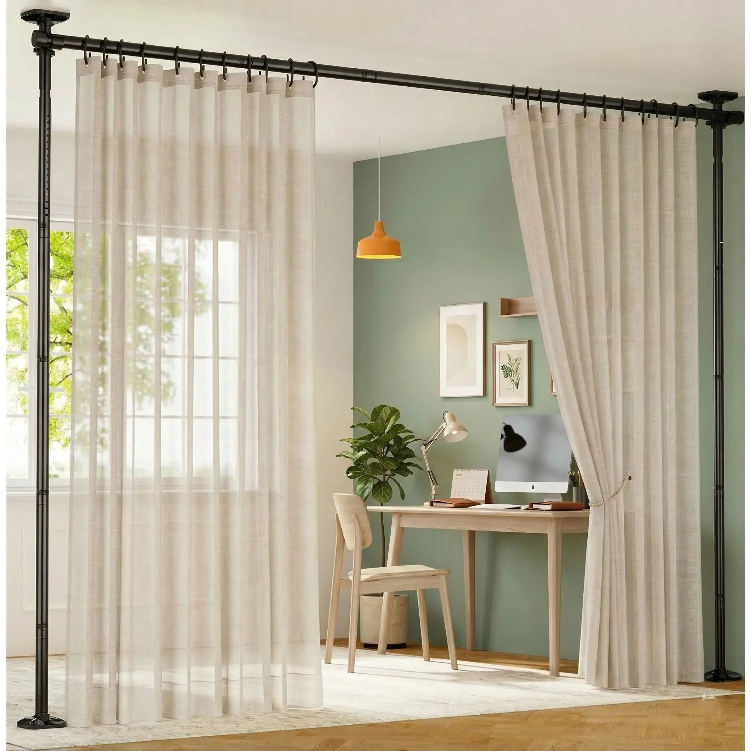 Space Partition Divider - High-Quality Office Furniture Accessory for Effective Workspace Organization | Premium Panel Separator for Office Supplies and Furniture Lighting