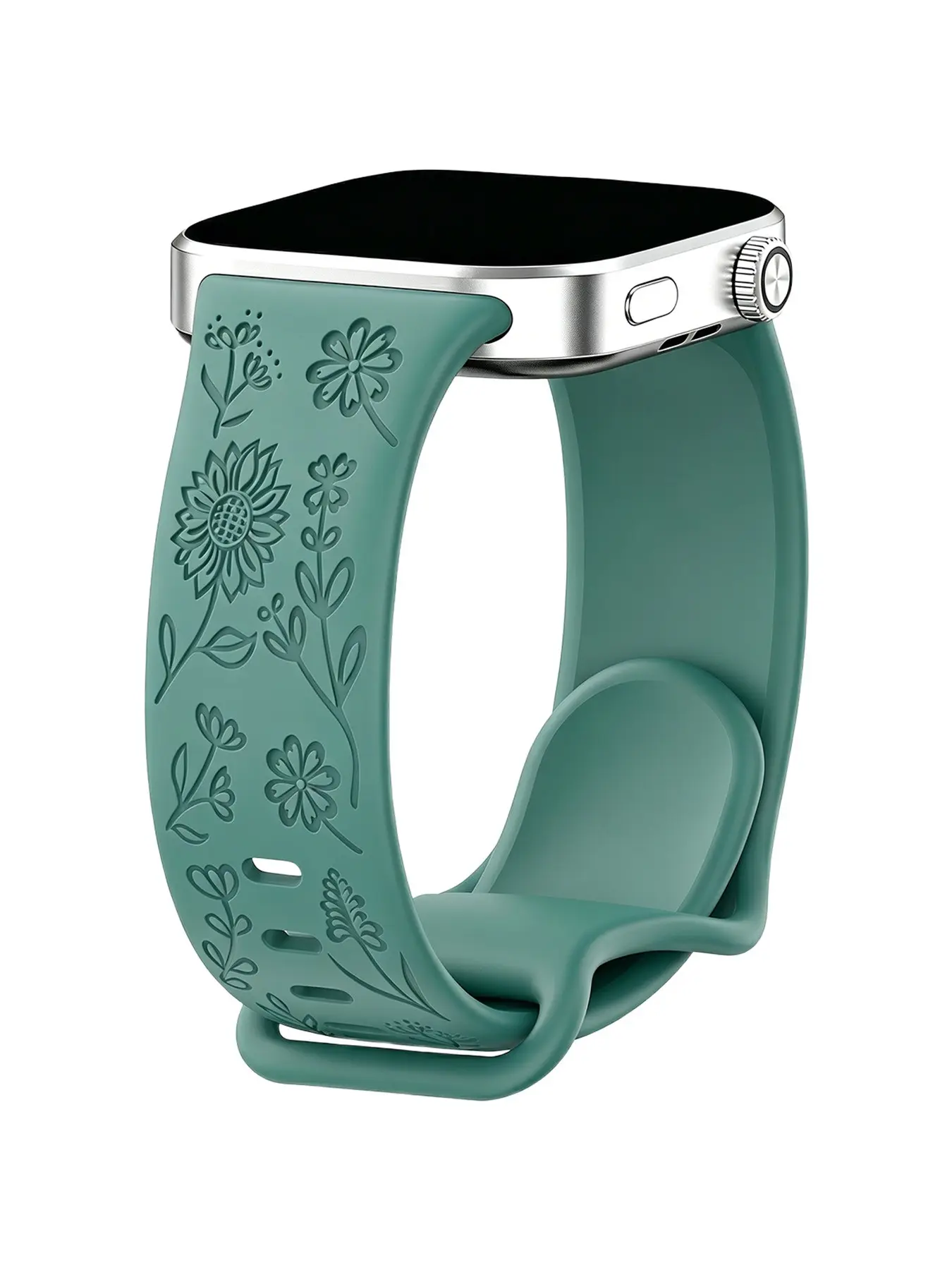 1PC, For Xiaomi 8 Pro/9 Pro & Redmi Watch 6/5/4 replacement strap, Sunflower engraved design | Slim waist design | Soft skin-friendly silicone wristband | Elegant fashion style | Suitable for daily wear, work, parties, dating & gifts | Women