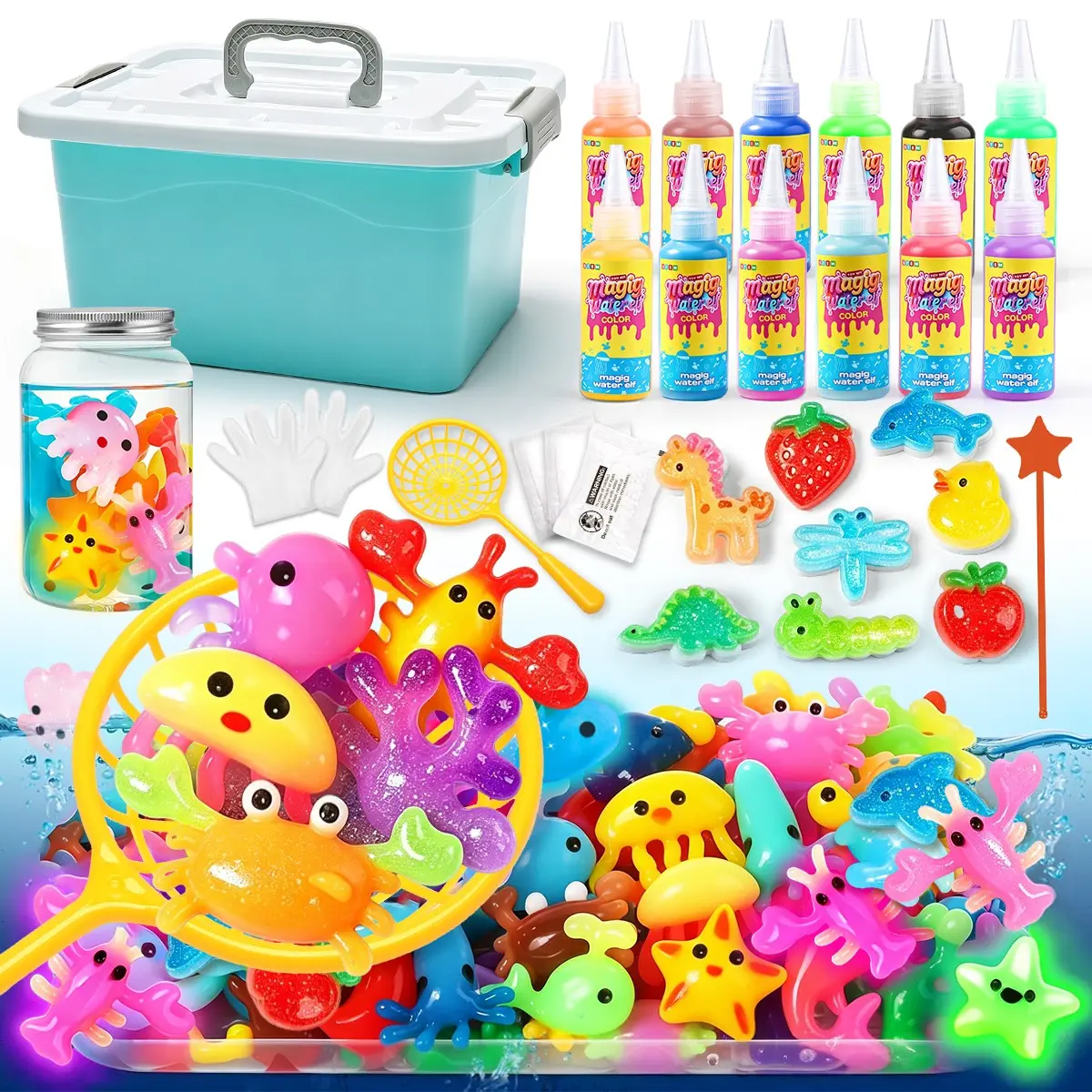 Gelatin Kit, Fairy Magic Pet Set, Aquatic Life, Slime, Soft Toy Making Kit, Kids Craft, Create Your Own Soft Toys