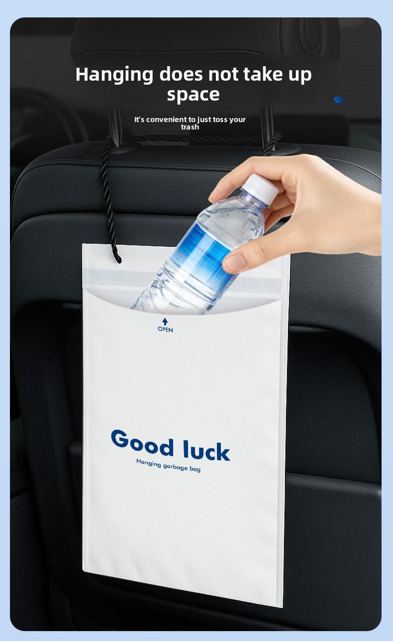Hanging Car Trash Bags - Leak-proof, Recyclable, 50 pieces per pack