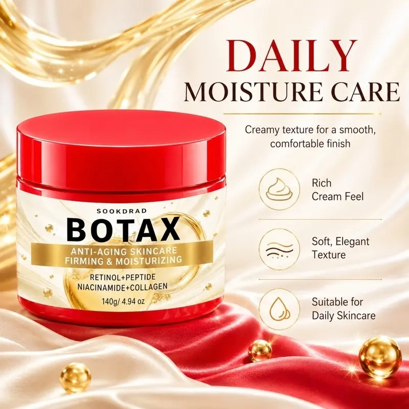 Botax Anti-Aging Skincare Cream, Firming, Moisturizing, Contains Retinol, Peptide, Niacinamide, Collagen, For Daily Skincare, Suitable For All Skin Types, 140g