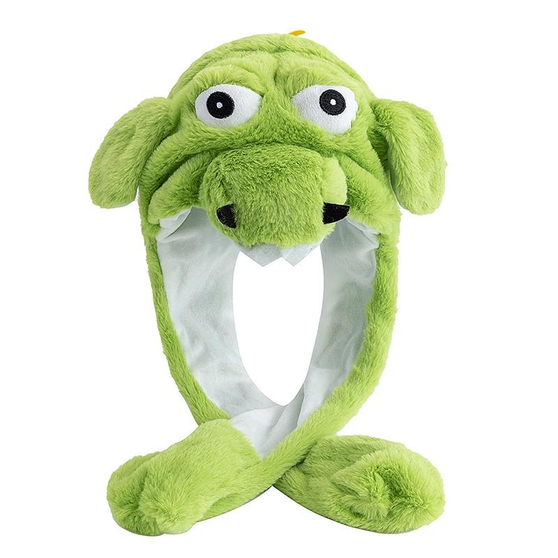 Hot Sale Unisex Funny Ear Hat Cow Animal Style Cute Ear Moving Up Cap Men Women Girls Rabbits Ears Plush Winter Lovely Hat ﻿