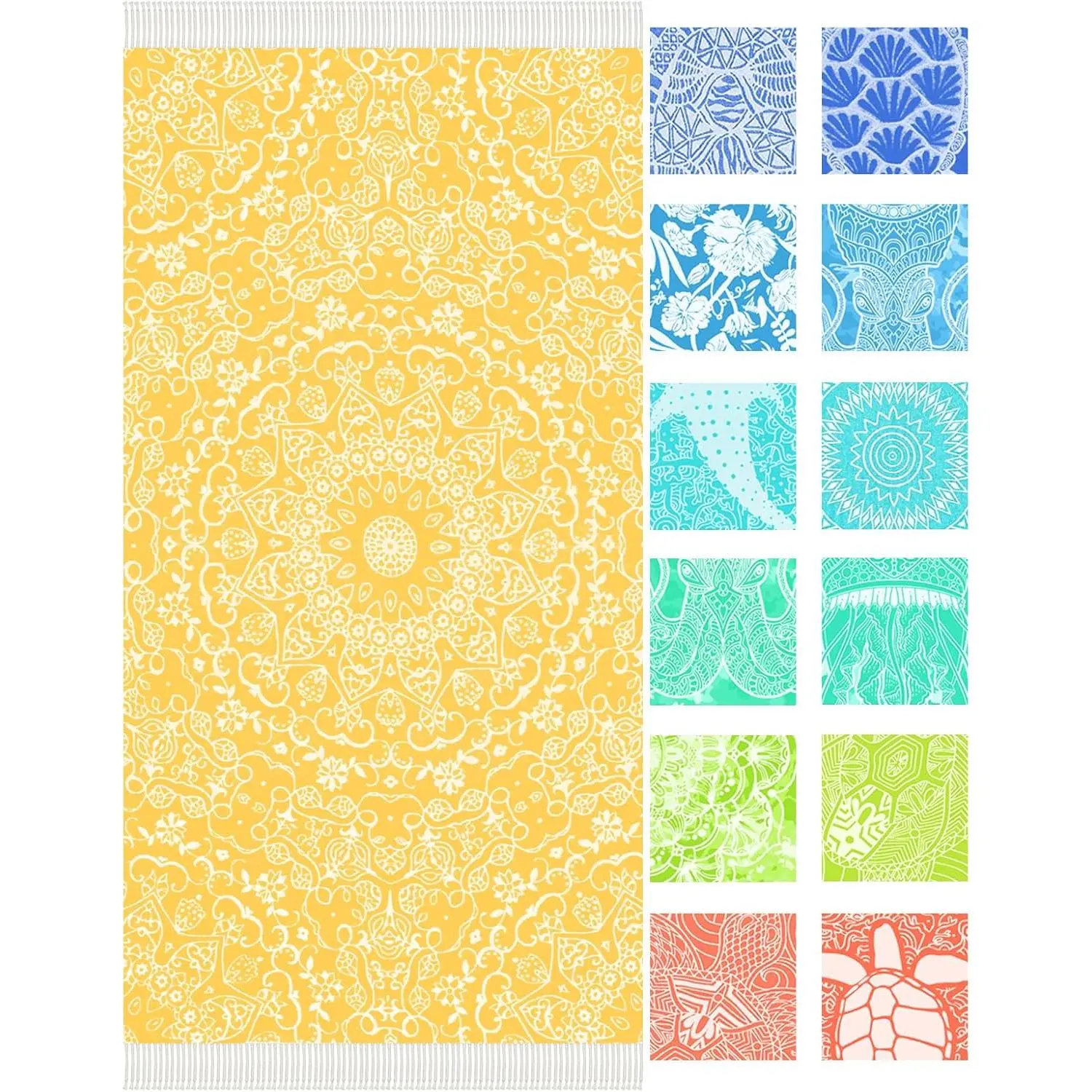 Thin Turkish Beach Towel Lightweight Soft Cotton Extra Large XL Oversized Sand Free Sandproof Absorbent Quick Dry Towels Cloud Bath Pool Travel Compact Essentials Accessories for Adult Gifts