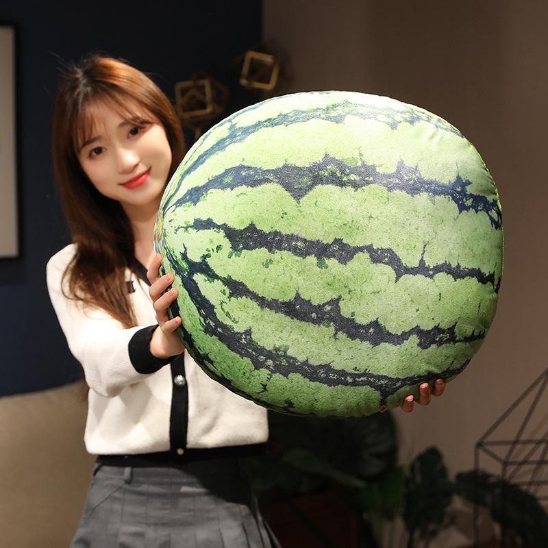3D Simulation Fruit Vegetable Stuffed Plush PillowToys Creative Realistic Strawberry Durian Cushion Home Decor Kids Funny Gift