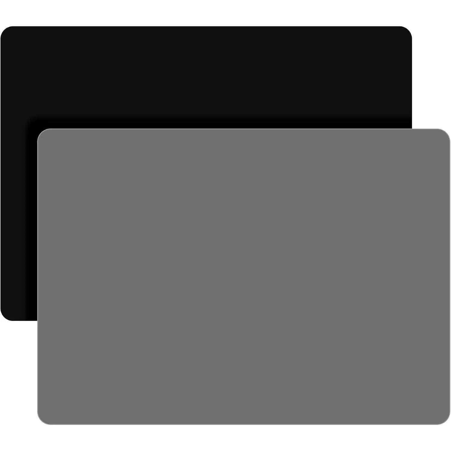 Mats, 11.69" x 8.26"  Mats for  Molds, Crafts, Play Dough Mat, Clay Mat, Dark Gray & Black
