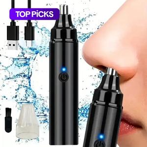 usb rechargeable nose hair trimmer, electric nose hair trimmer, nose hair shaver, personal care appliances for men & women, trimmers for men, black, nose hair removal tool, electric shaver