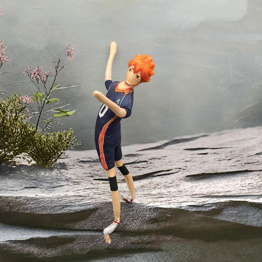 Anime Haikyuu Hinata Shoyo Kozume Kenma Cosplay Keychain Plush Cotton Doll Slender Twistable Shape Room Decoration Festival Gift