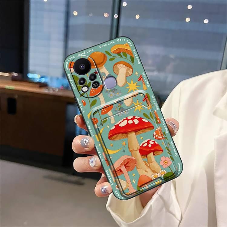 Graffiti Dirt-resistant Phone Case For Infinix Hot11S/X6812 Durable Card sleeve Anti-dust Back Cover Cartoon Waterproof Full wrap Cover Cute Shockproof Fashion Design protective