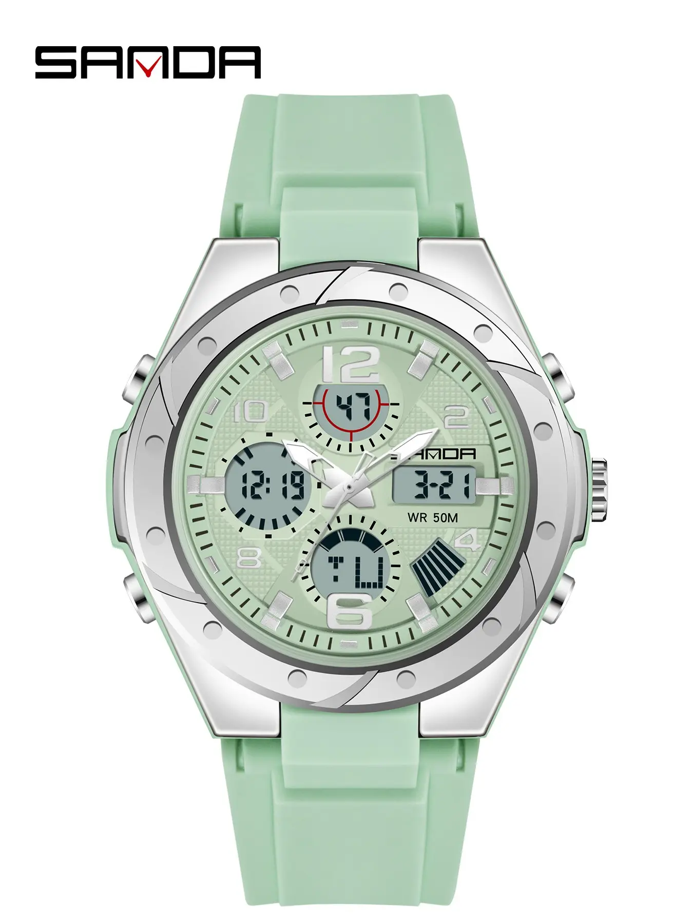 Sanda Fashion Waterproof Digital Watch for Students, Multifunctional Sports Wristwatch, Great Birthday Gift for Women & Girls