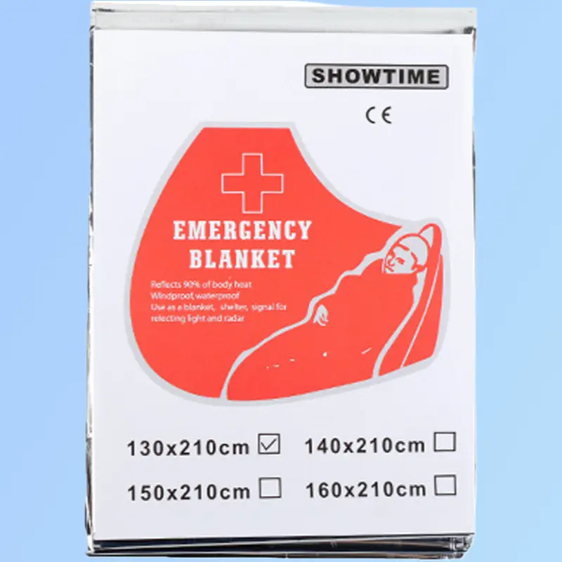 Unisex Silver PE-Aluminum Film Emergency Thermal Blanket, Waterproof Sun Shield, Heat-Reflective Anti-Heat Loss Sheet for Hiking & Outdoor Survival Gear (Compact-Fitting)