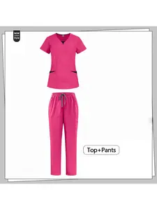 Stretchable and Quick - drying Multifunctional Women's Uniform Set As nurse wash - hands clothes in hospitals, doctor workwear in beauty salons and uniforms in nursing homes