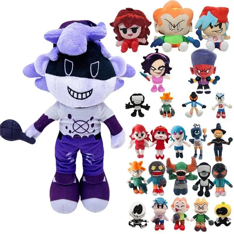 FNF Silly Billy Plush Toy Friday Night Funkin Pico Nene Darnell Plushie Soft Stuffed Doll Cute Home Decor Pillow Toys Fans Gifts