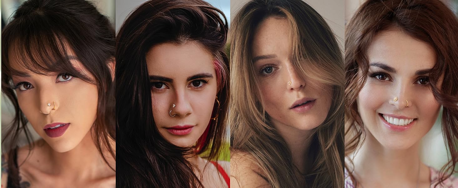 Trendy Summer Nose Studs Nose Rings 18G Nose Rings Studs Gold Small Nose Studs - L Shaped Corkscrew Hoop Nose Ring - CZ Butterfly Heart Flower 316L Surgical Steel Tiny Nostril Nose Piercing Jewelry for Women Men 11Pcs Trendy Summer Nose Studs Nose Rings 18G Nose Rings Studs Gold Small Nose Studs - L Shaped Corkscrew Hoop Nose Ring - CZ Butterfly Heart Flower 316L Surgical Steel Tiny Nostril Nose Piercing Jewelry for Women Men 11Pcs