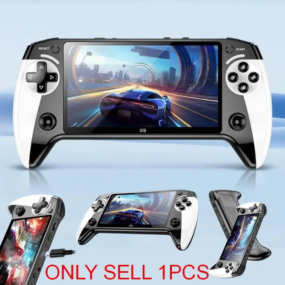 2026 New X9 Classic Game Console, Includes Controller, Supports 10 Retro Emulators, 5.5 Inch HD Screen, Enhanced Performance, Perfect Gift