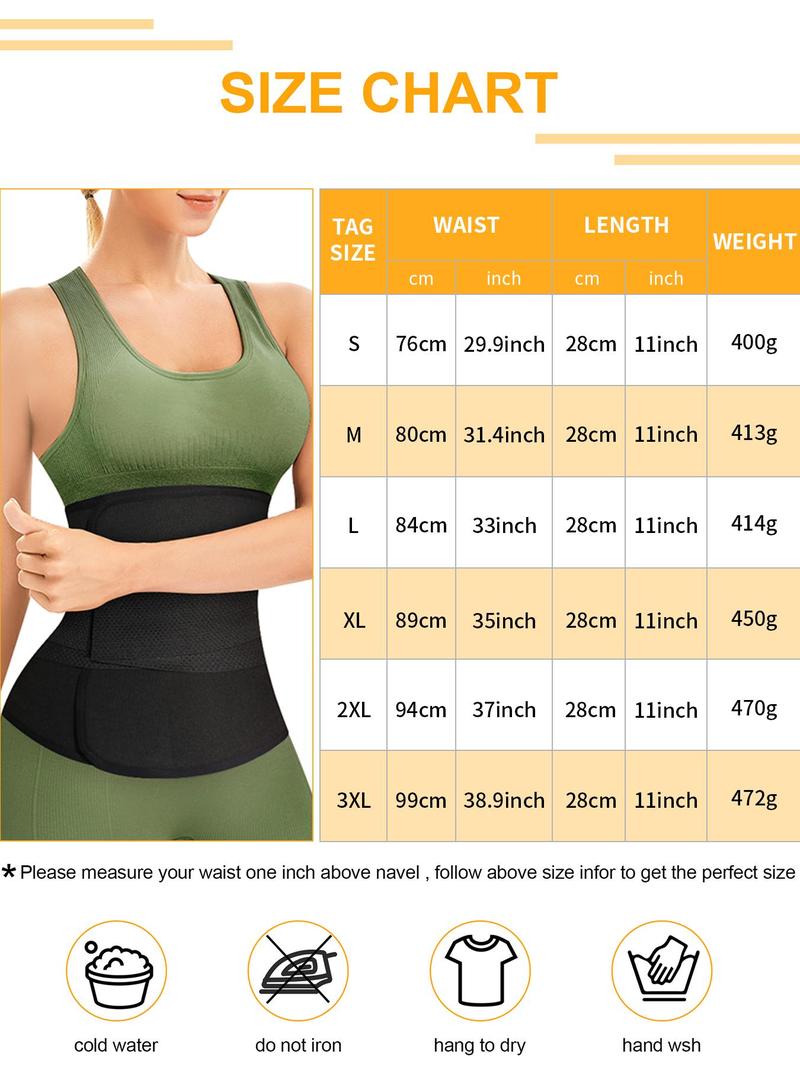 Women's Velcro Waist Trainer Trimmer, Comfortable Latex Waist Cincher, Breathable Tummy Control Shaper for Daily Gym, Workout Band, Waist Trimmer Belt