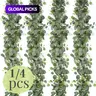 Artificial Eucalyptus Garland, Creative DIY Spring Green Faux Eucalyptus Leaf Vine, Decorative Plants for Wedding Party Home Garden, Fake Plant Vine, Decoration #GLOBAL PICKS