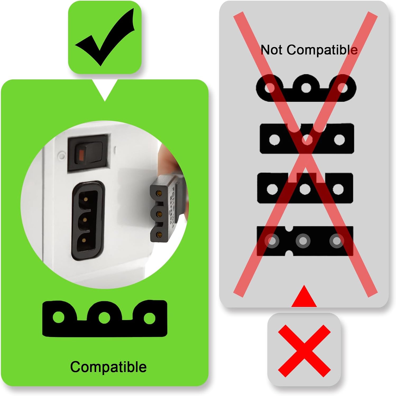 Singer Sewing Machine Pedal and Power Cord Replacement, Compatible with Singer 359102-001 1120 1304 1507 1512 2263 2273 2277 3116 3232 3337 3342 4423 4432 4452 50t8 8280 e99670 FC1902 M3220