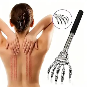 3pcs High-Quality Stainless Steel Extendable Scratch Stroker, Ergonomic Design, Long Handle for Back Relief, Durable and Easy to Clean, Ideal Gift