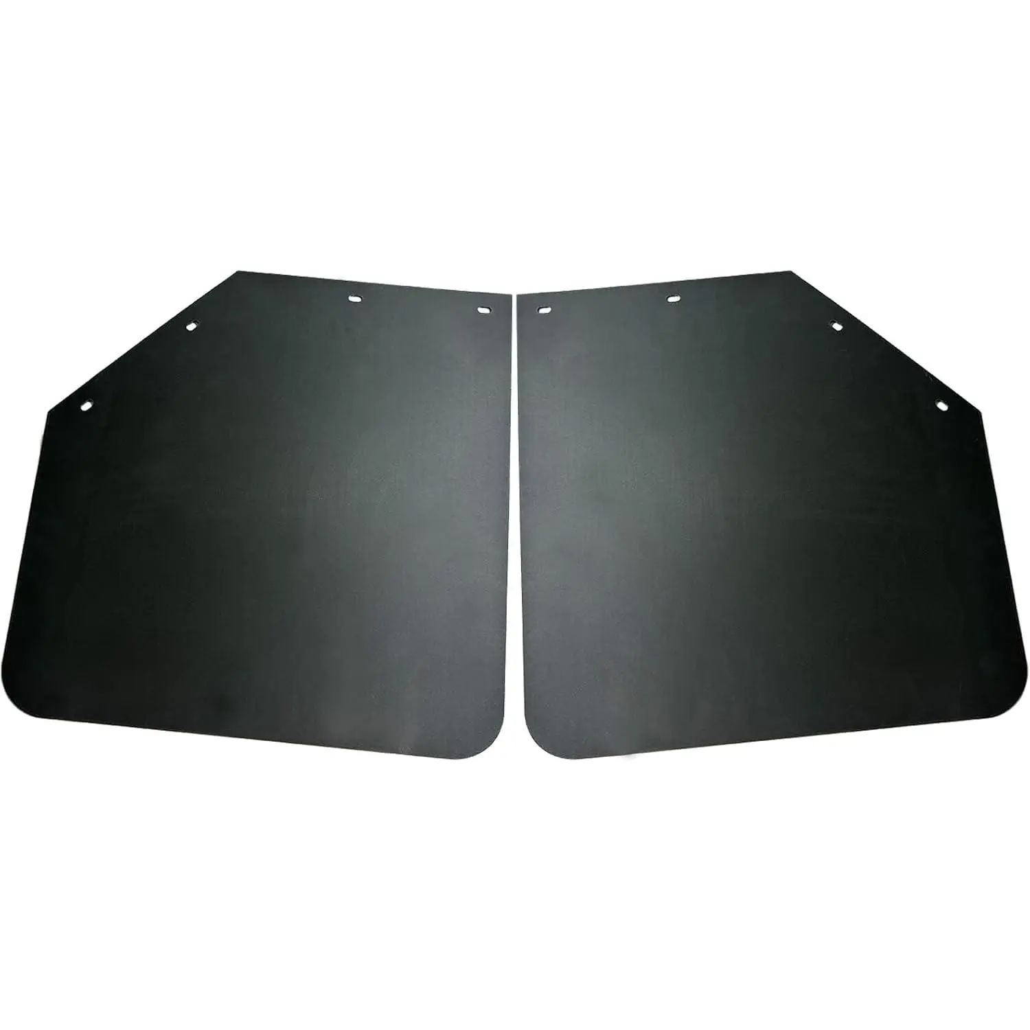 1 Pair Mud Flap - 2pcs Heavy-Duty Polymer Angled 24" Long *24" Width Splash Guards, All-Season Anti-Sail Universal Fit for Semi-Truck Tractors Trailers, Black