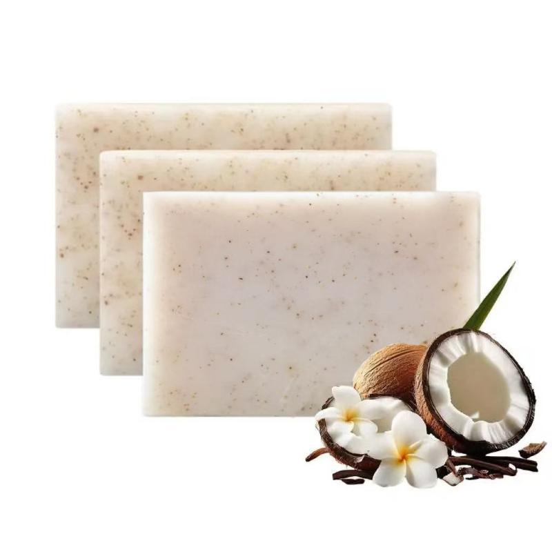 Handmade Coconut Scrub Soap, ScentedSoap Bar, Natural Exfoliating Body WashSoaps for Face & Body, Gentle CleansingBody Care Product for Women Hygiene,Soap Cleanser, Body Cleansing Products