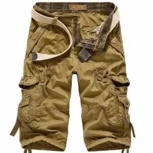 Men's Plus Size Camo Cargo Shorts Comfortable Outdoor Work Casual Elastic Waist Breathable Quick Dry Lightweight Multi Pocket