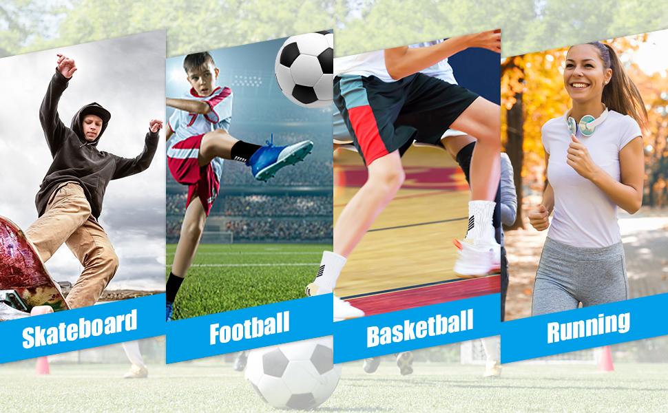 4 pairs of soccer socks with anti slip grip, suitable for basketball, soccer, and tennis, Christmas gift, suitable for both men and women, cheap goods Football Accessories