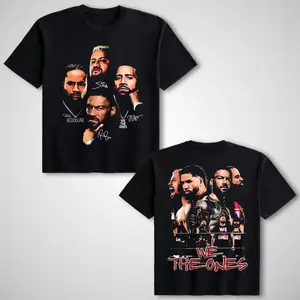 Graphic T-Shirt WWE Men’s 2025 We The Ones OG Bloodline Vintage 90s Cotton T-Shirt Streetwear Top Menswear Apparel, unisex WWE Bloodline vintage wrestling tee casual streetwear graphic shirt WWE fan merch summer outfit