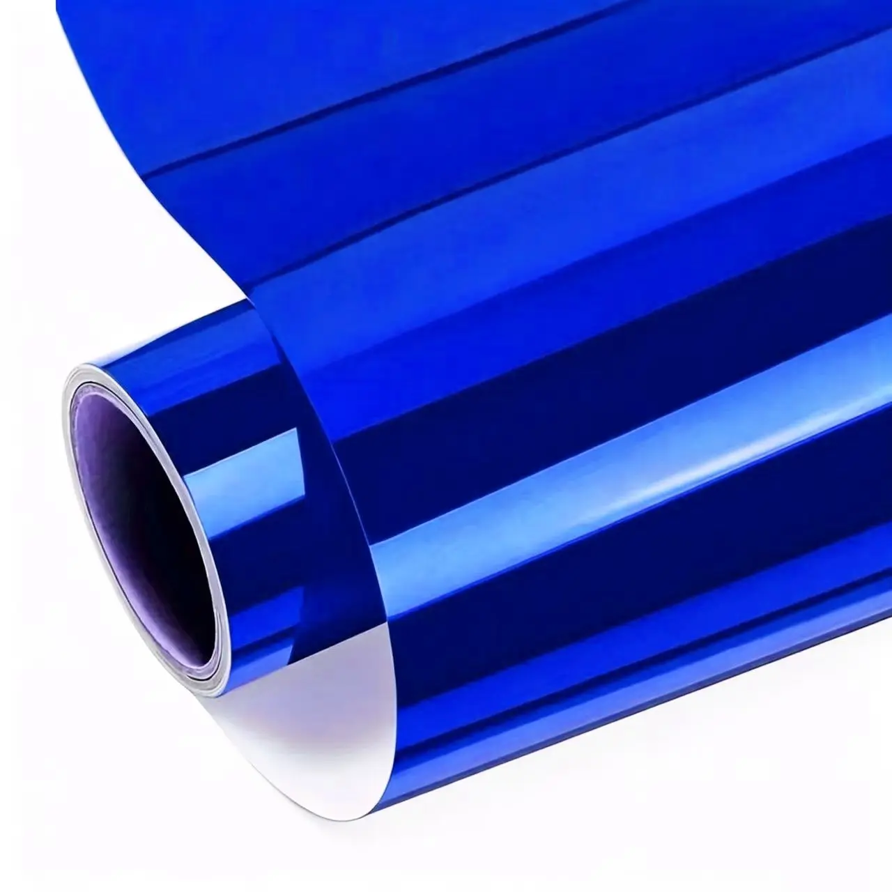 Blue Mirror Chrome Stretchable Flexible Vinyl Wrap Film With Air Release Self Adhesive Car Motorcycle Sticker Decal Car Decals