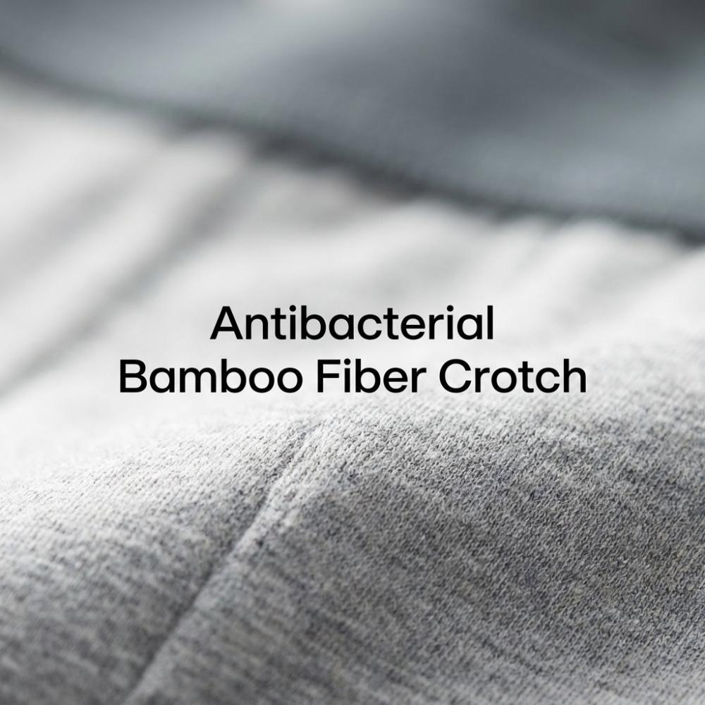 Men's Pure Cotton Boxer Briefs Graphene Infused Midweight Class Boxer Briefs Graphene Infused Breathable Moisture Wicking Comfortable Soft Midweight For Autumn Winter Daily Wear