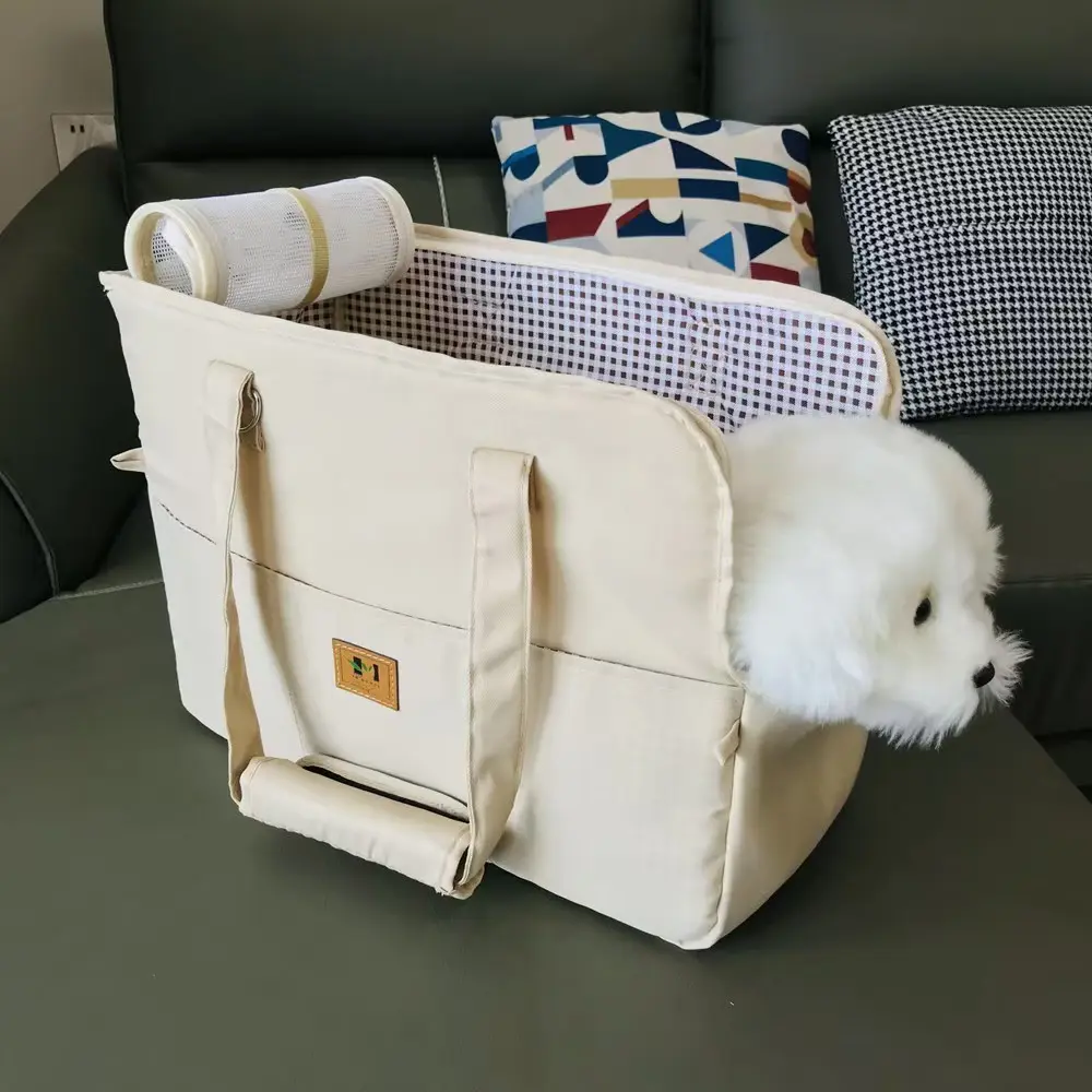 Simple Pet Outing Bag, Breathable Dog Tote Bag, Portable Cat Handbag, Small Puppy Outdoor Shoulder Bag, Lightweight & Durable Design Supplies