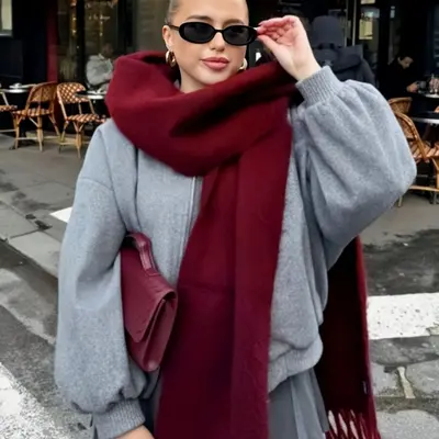 Pieced Alpaca Wool Scarf Stussy - TikTok Shop