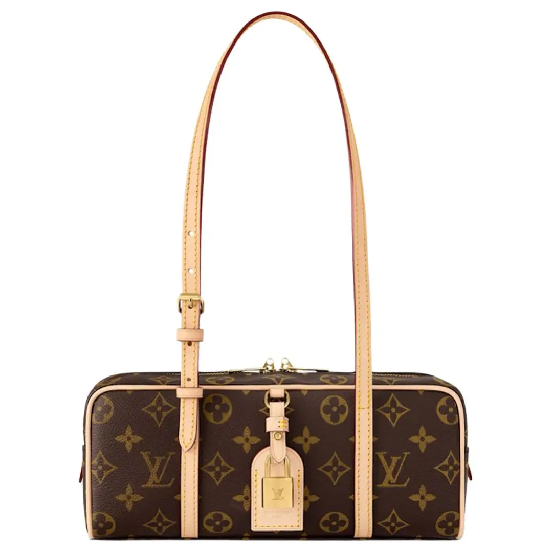 Women's Louis Vuitton Vintage Classic Monogram Coated Canvas Bowling Bag - Beige, 00s, Dual-Handled, Elegant, Detachable Luggage & Handbag, 00S Women's Handbags, Dual-Handled Women's Handbags