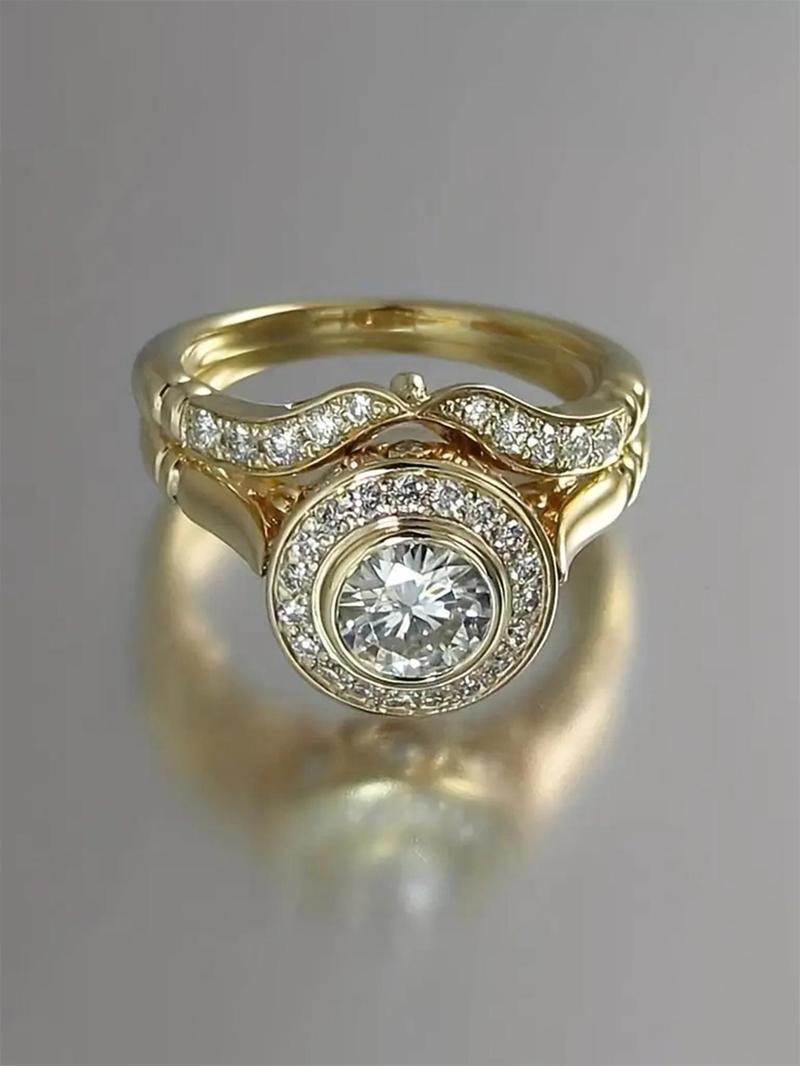 S925 Sterling Silver Fashion Ring Set, Engagement Ring Set, Fashion Jewelry for Party, Daily Clothing Decor, Trendy All-match & Exquisite Jewelry for Birthday Gift Silver Jewelry, Valentine's Day Gifts For Girlfriend