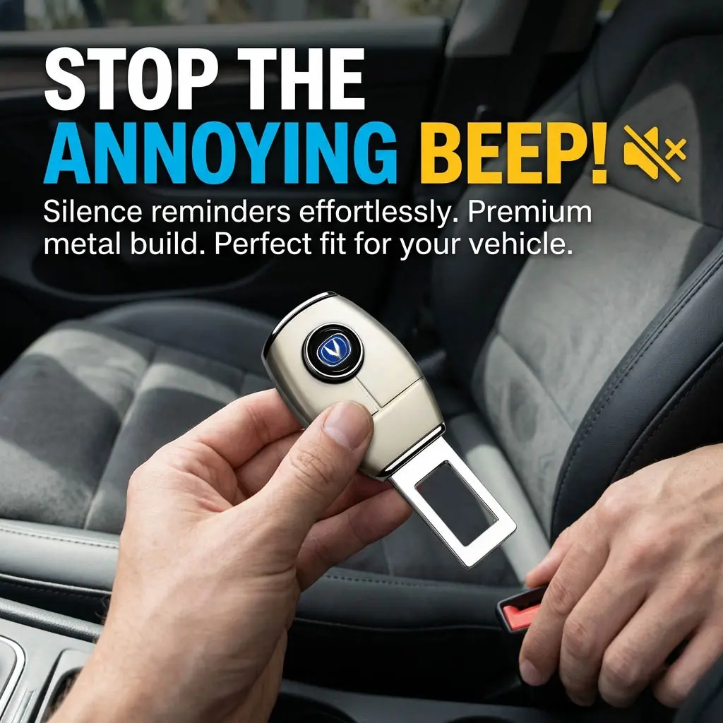 Stop Annoying Seatbelt Alarm Beep, Premium Metal Seat Belt Buckle Silencer Plug Interior Part for Changan UNI‑K UNI‑T UNI‑V CS75 CS55 CS35 Plus Deepal Alsvin
