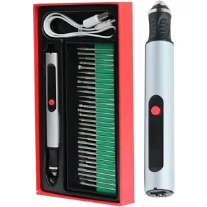 2026 Upgraded Professional Electric Engraving Pen, USB Rechargeable Cordless Engraver with LCD Display and 30 Bits, Precision Engraving Tool for Metal, , Glass, Plastic DIY Craft Projects