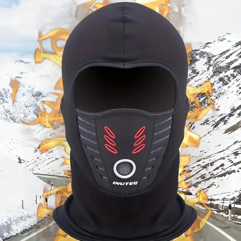 Winter Motorcycle Face Mask, Breathable and Warm Riding Gear, Outdoor Cycling, Skiing, Climbing Protection, Dustproof Head Cover