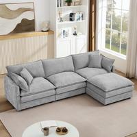 Grey + Chenille + 3 Seat