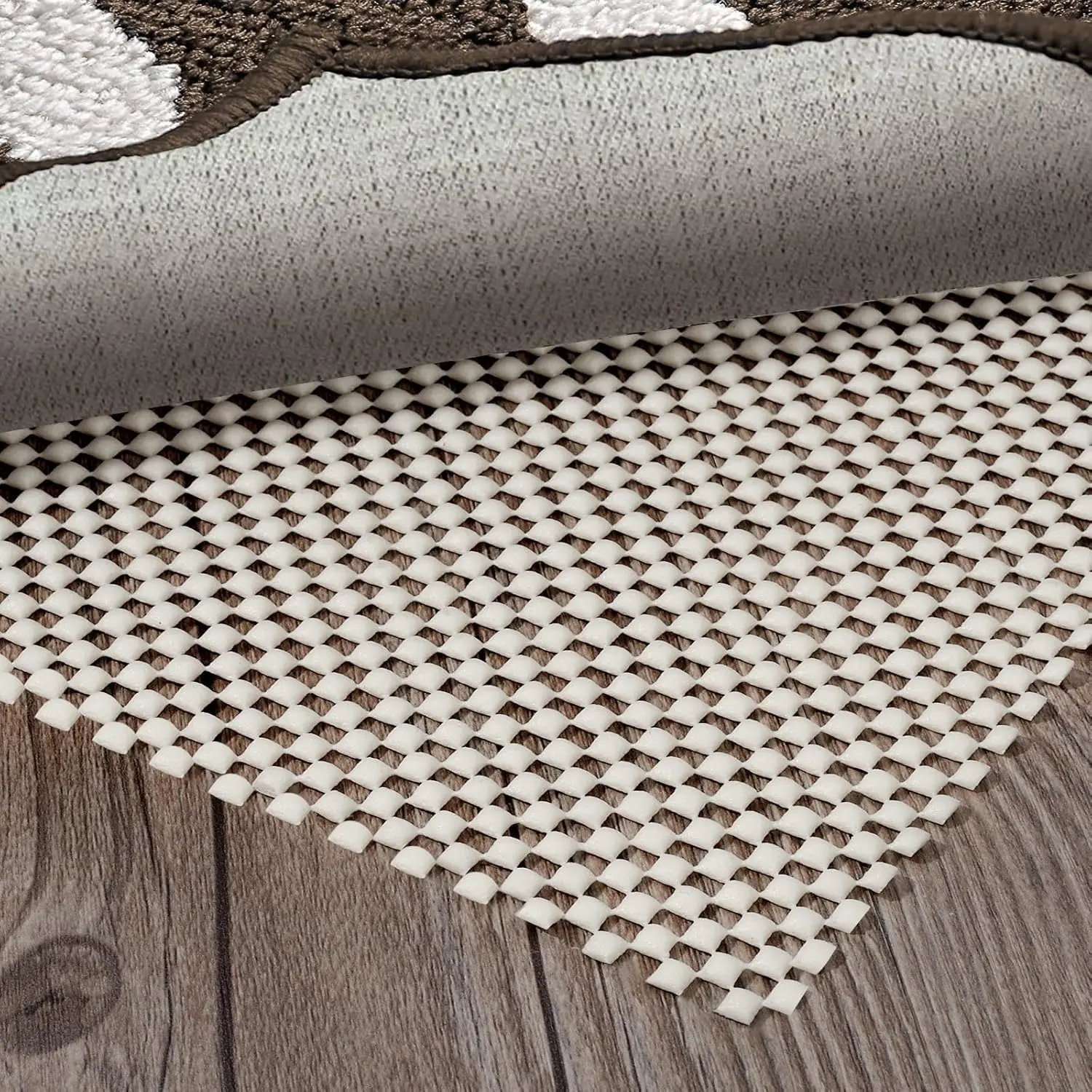 Non Slip Rug Pad Rug Gripper for Hardwood Floors, Extra Thick Non Slip Mat Under Carpet (3'x5')