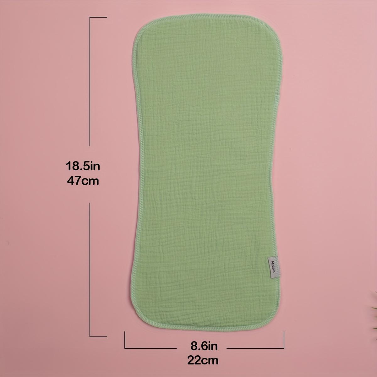 8 Pack Muslin Nursing Cloths – Soft Absorbent Baby Bibs & Towels, Breathable Drool & Spit-Up Cloths for Boys & Girls, Infant Feeding Essentials