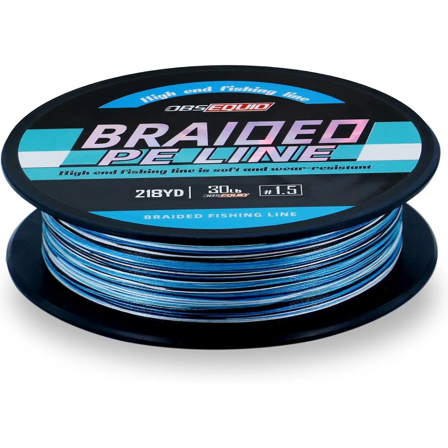 Colored X8 Braided Fishing Line, Super Strong with High Abrasion Resistance and Low Stretch for Saltwater or Freshwater Angling, No Warning Applicable, Colorful Lines, Spool Form