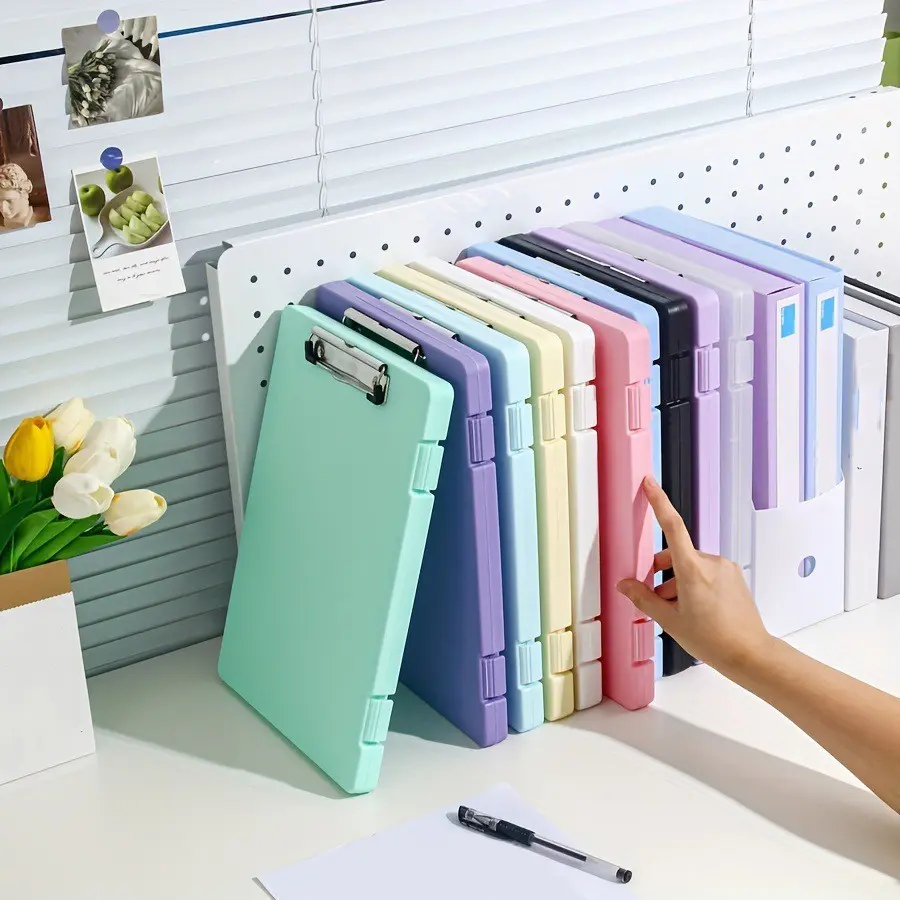 2pcs Plastic Scrapbook Paper Storage Box (200 Sticky Notes), Photo Organizer Box for Protecting Photos, Crafts, Scrapbooks, Office Supplies, And A4 Documents, Scrapbooking Storage
