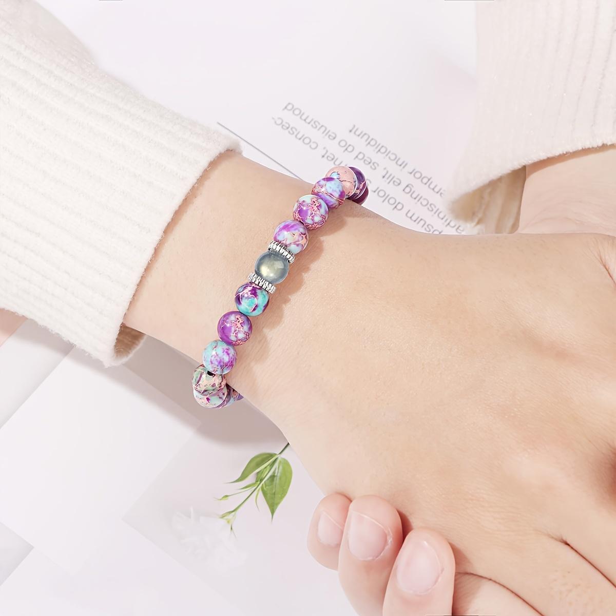 Elegant Moonstone and Colored Rhinestone Bracelet - Includes 'Always Remember You Are Braver' Inspirational Gift Card - Ideal Choice for Daily and Holiday Occasions - Everyday Wear Accessory| Elegant Bracelet