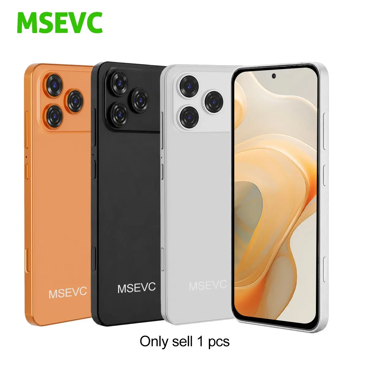 Msevc i17 Smartphone, 6.56-Inch HD Screen, Portable 4g Dual Sim, Dual Sim Card Function, Android 10, 3gb RAM + 32GB Storage, Quad-Core Processor, 3100mah Battery