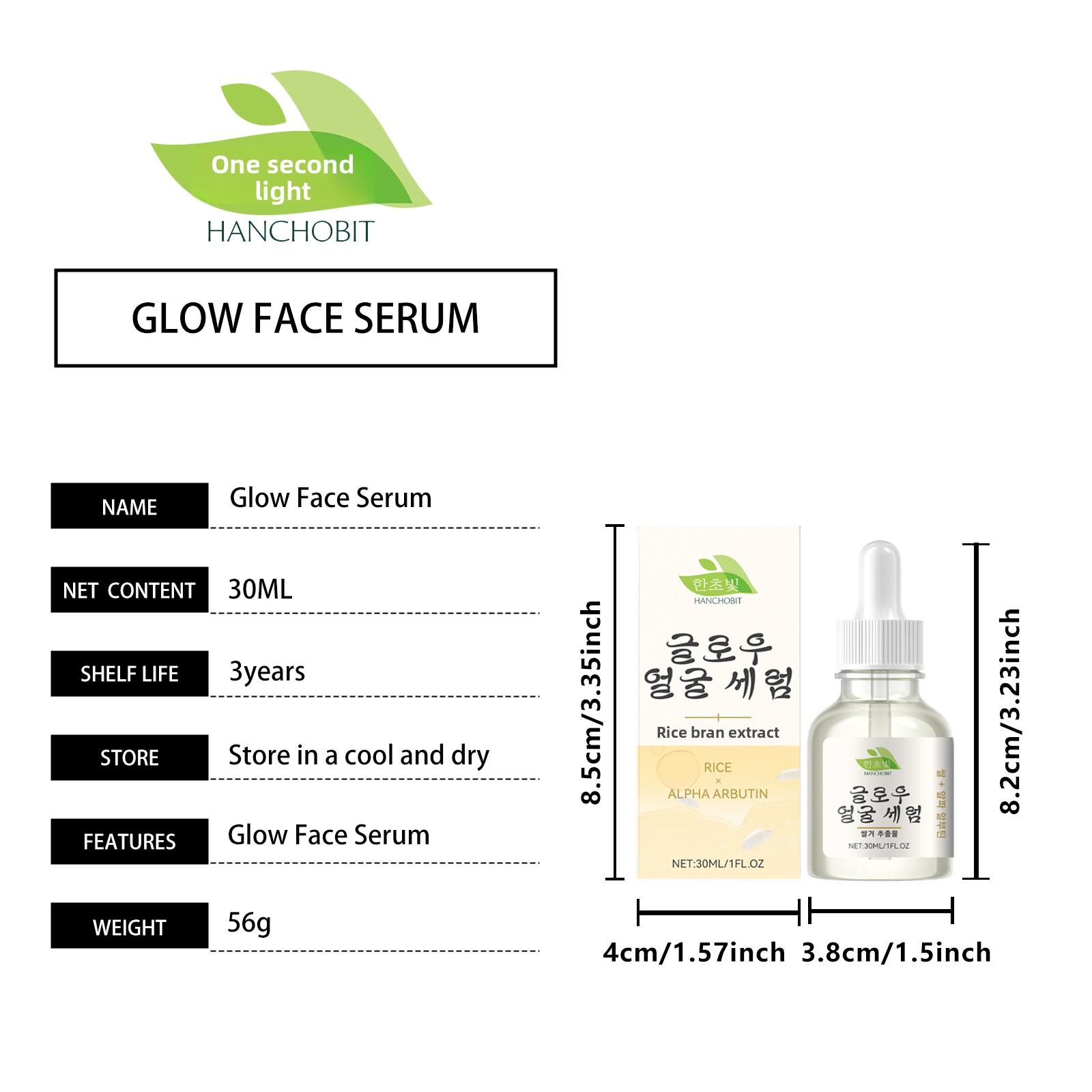 HANCHOBIT Rice Brightening Essence Hydrating, Moisturizing, Brightening, Gentle Skincare, Moisturizing, Nourishing, and Skin-Softening Essence