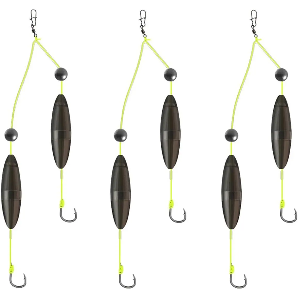 Anti-Bottom Double Hooks, Pre Tied Fishing Hook with Floats