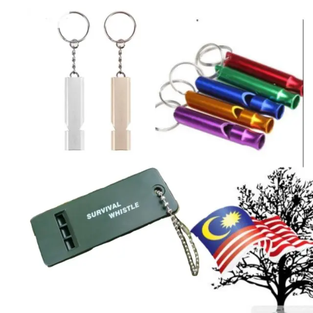 [Random colour]Survival Whistle, bird whistle, wisel burung , Keychain Small Emergency Whistle