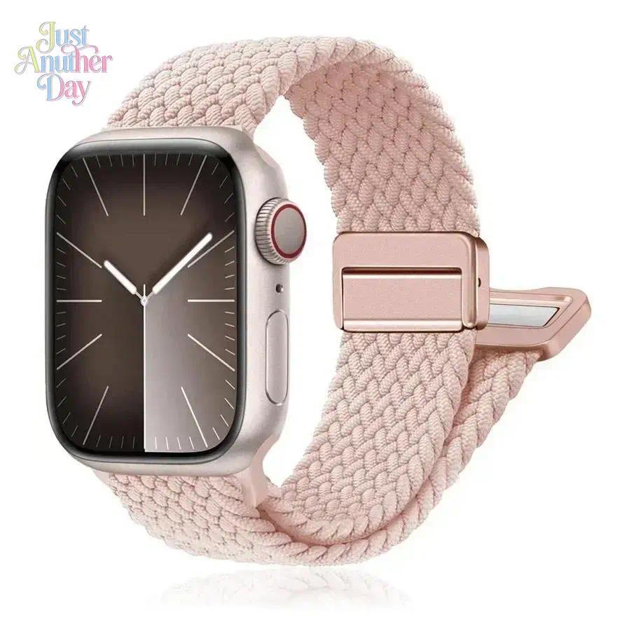 Braided Elastic Apple Watch Band – Stretch Comfortable Strap Compatible with Series & Ultra (40–49mm)