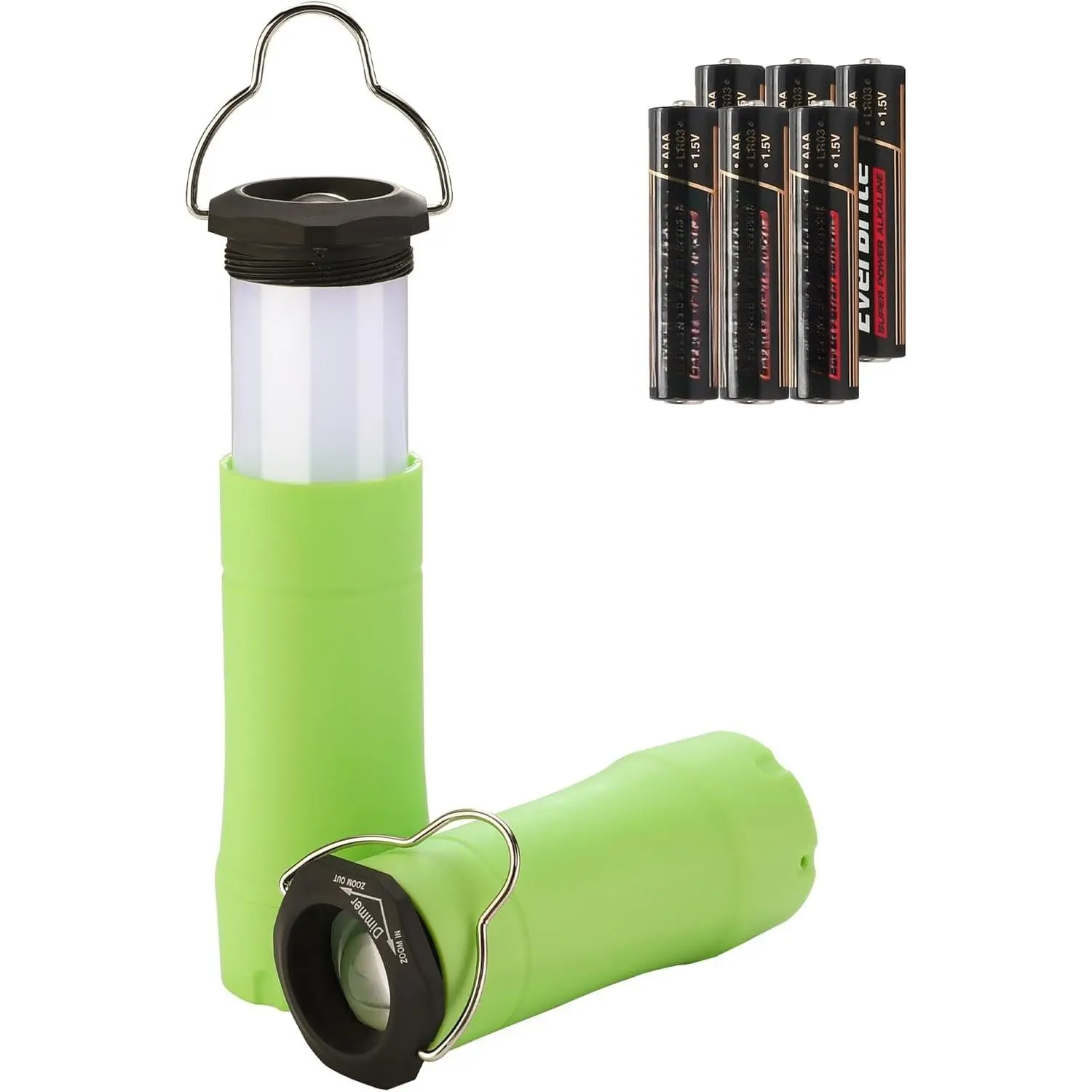 2-in-1 Mini Lanterns and Flashlights, Zoomable Flashlight Lantern Combo with 3 Modes, Camping Essentials, 2 count   Lantern for Hurricane, Hiking, ,