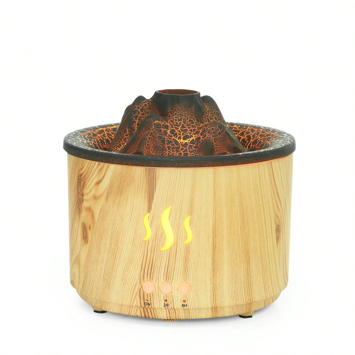 Flame Ring Humidifier Diffuser, Household Diffuser Humidifier, Cold Mist Aromatic Silent Evaporator, Volcanic Lava Humidifier, Suitable For Offices, Gyms, Bedrooms And Living Rooms