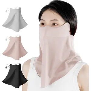 UV Sun Protection Face Mask with Neck Coverage UPF 50+ Face Shield Breathable Design for Summer Outdoor Activities